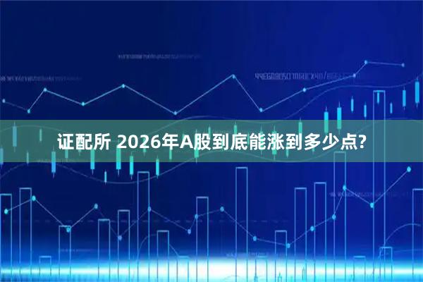 证配所 2026年A股到底能涨到多少点?