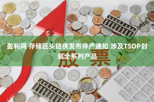 盈利网 存储巨头铠侠发布停产通知 涉及TSOP封装全系列产品
